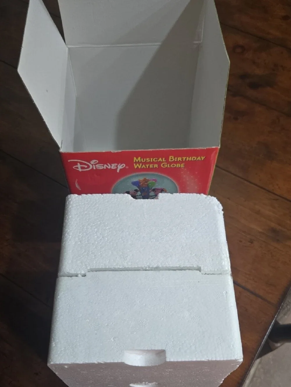 Disney Musical Birthday Water Globe – Blue Base with Multicolor Accents